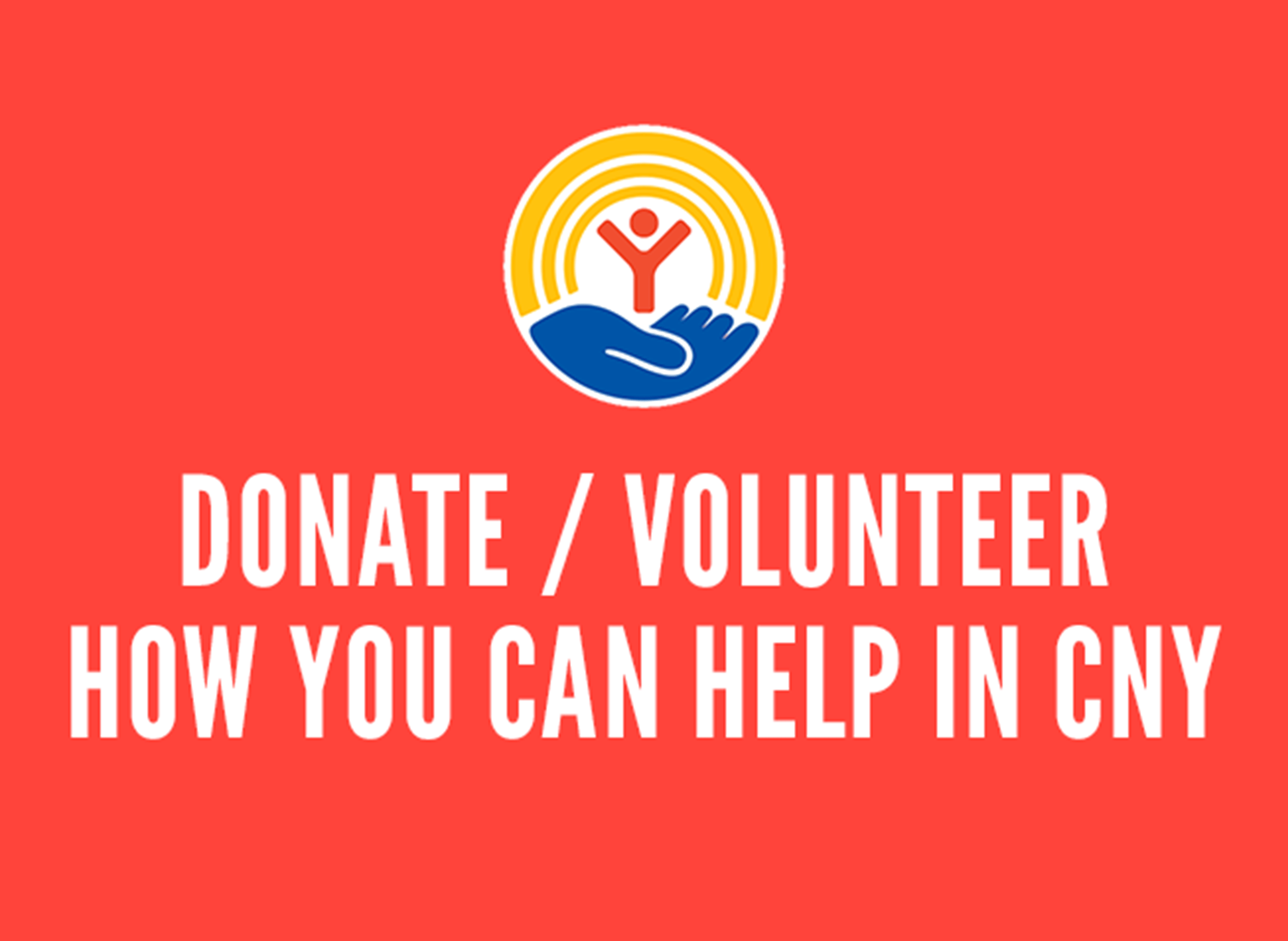 Donate/Volunteer: How You Can Help in CNY